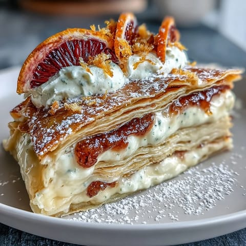 Blood Orange Crêpe Cake