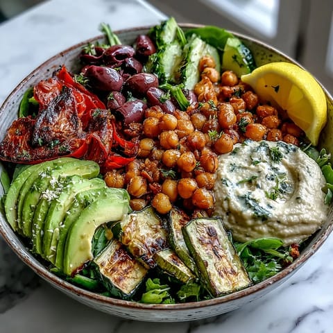 Vegan Mediterranean Buddha Bowl