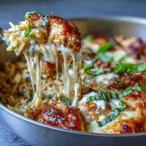 One-Pan Creamy Chicken Lasagna Orzo