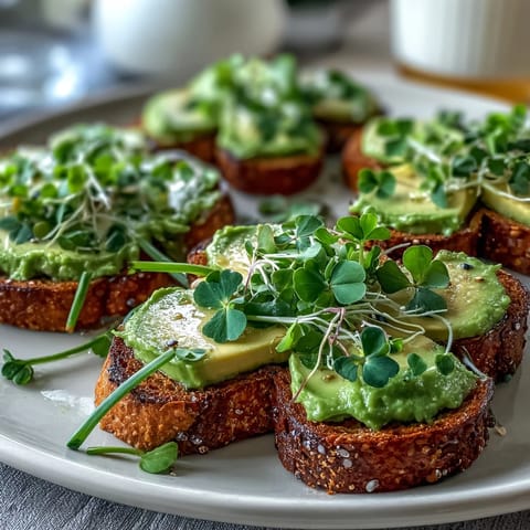 Shamrock Avocado Toast with Everything Seasoning on golden sourdough, garnished with fresh chives for a festive breakfast.