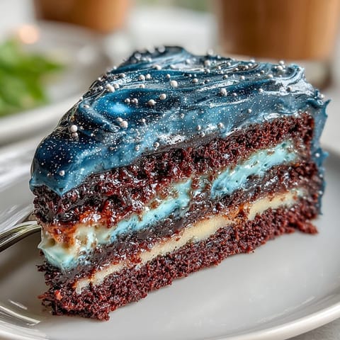 Pisces-Themed Galaxy Cake