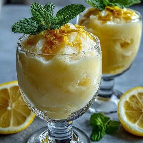 Limoncello Zesty Sorbet