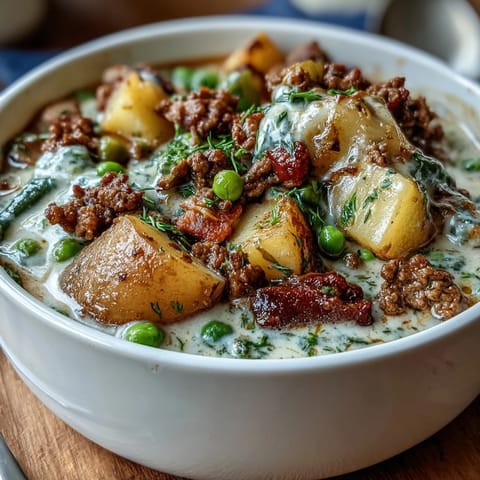 Shepherds Pie Soup Beef Veggies