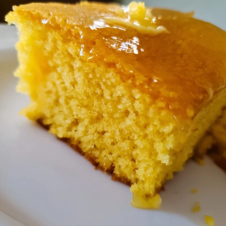Homemade cornbread, baked until golden brown and delicious, makes a fantastic side dish.
