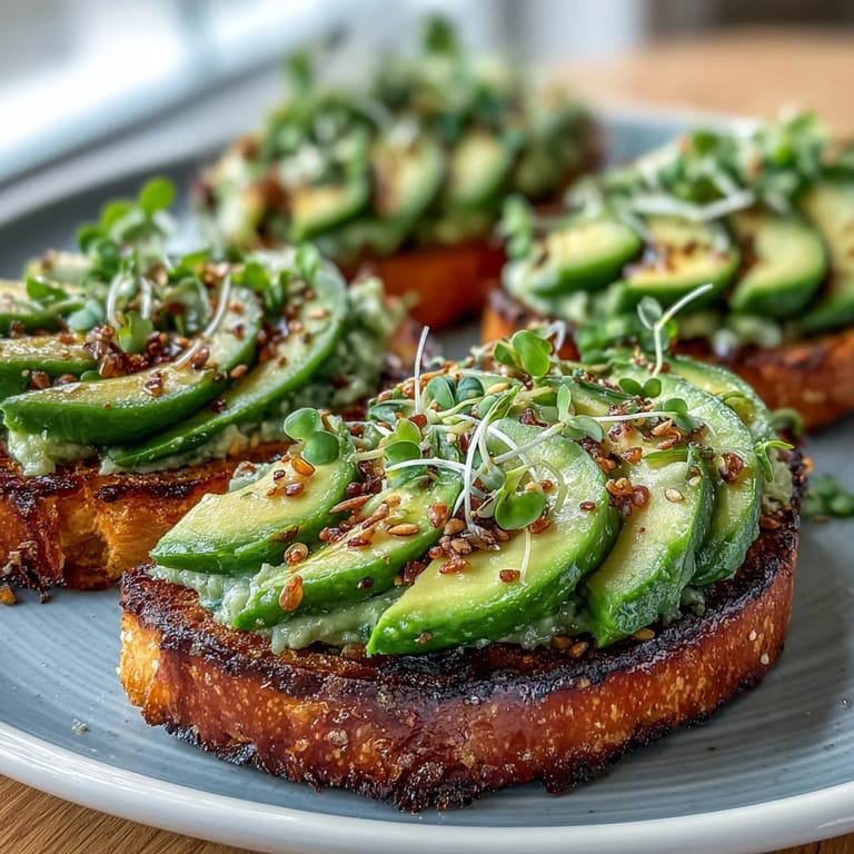 Festive shamrock-shaped avocado slices topped with everything bagel seasoning on whole grain toast, perfect for St. Patrick's Day brunch.