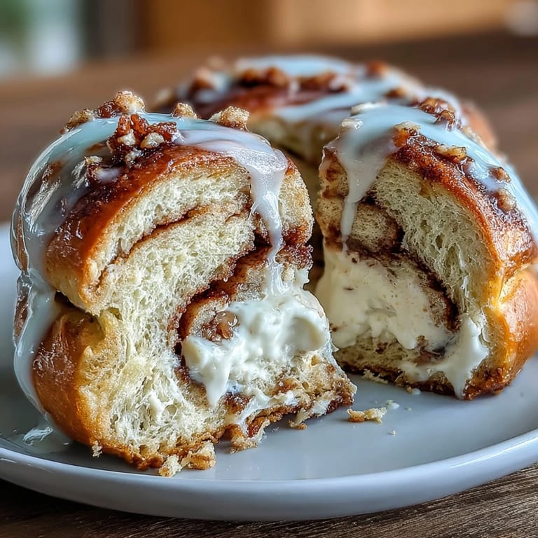 Golden-brown bagels with a tender cinnamon swirl and creamy vanilla glaze, ideal for a high-protein morning treat.  
