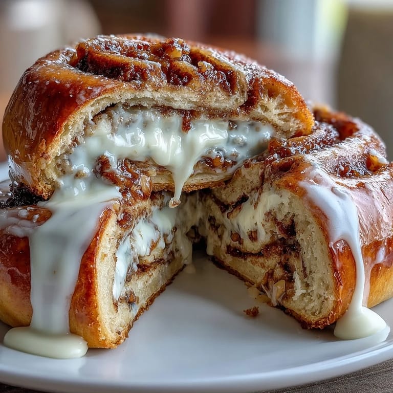 Wholesome cinnamon swirl bagels drizzled with sweet vanilla Greek yogurt glaze, offering a delicious protein boost for any time of day.