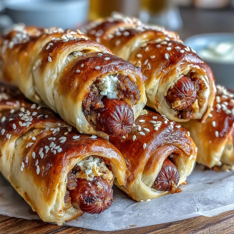 Bite-sized hot dogs in flaky crescent rolls, a fun and easy party appetizer for kids and adults.