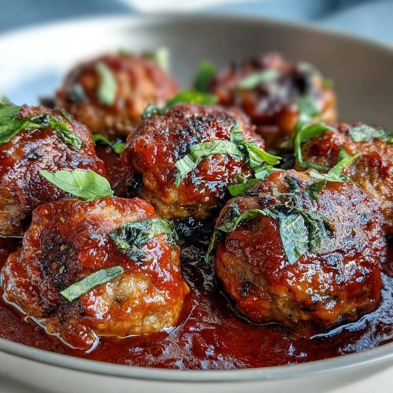 Housewarming Meatballs in Marinara—juicy meatballs slow-cooked to perfection, served with flavorful marinara for dipping or over pasta.