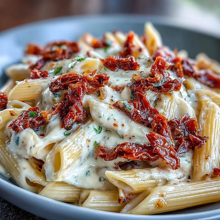 Decadent Marry Me Pasta featuring intense sun-dried tomato flavor, perfect for sharing.