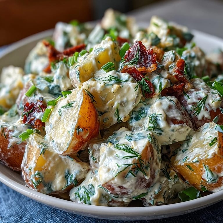 Best Juneteenth soul food potato salad, a classic creamy side dish with a savory kick.