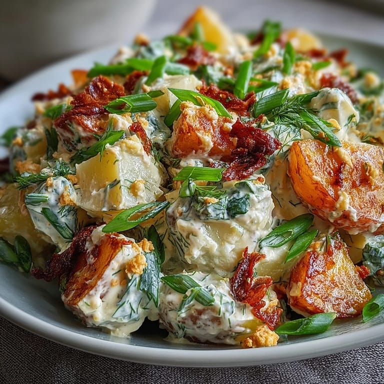 Southern-style Juneteenth potato salad, rich, flavorful, and perfectly seasoned for any feast.
