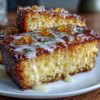Moist limoncello pound cake with lemon glaze, topped with fresh lemon zest for a bright citrus finish.