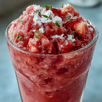 Frozen Strawberry Lemonade Slushie, a frosty, vibrant drink bursting with sweet and tart flavors.